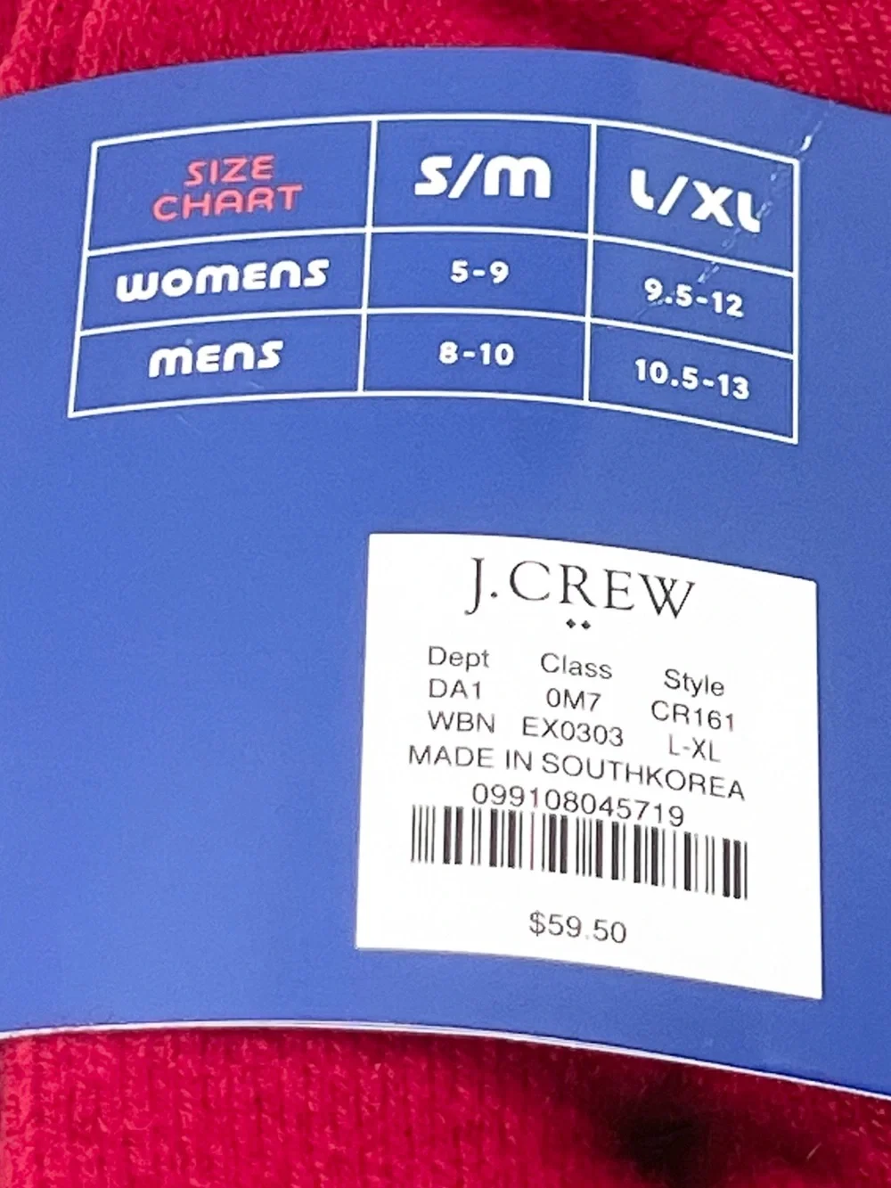 ❗️NWT❗️U.S. SKI & SNOWBOARD BY J.CREW ALL MOUNTAIN CREW SOCKS 3-PACK NWT L/XL